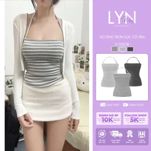 | LYN WEAR | Áo Ống Sọc Dây Yếm Form Ôm Nữ – Thiết Kế Thời Trang Cá Tính