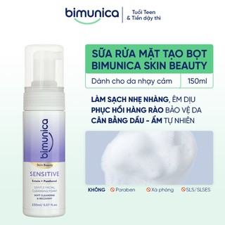 Bọt Rửa Mặt Cho Da Nhạy Cảm BIMUNICA GENTLE FOAMING CLEANSER FOR SENSITIVE SKIN 150ML