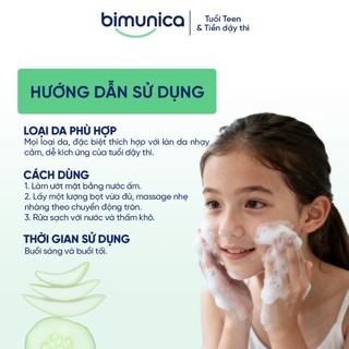 Bọt Rửa Mặt Cho Da Nhạy Cảm BIMUNICA GENTLE FOAMING CLEANSER FOR SENSITIVE SKIN 150ML