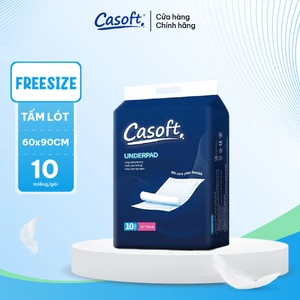 Tấm Lót Người Lớn Casoft – Siêu thấm hút, chống tràn, thoáng khí đa chiều 60x90cm x10 miếng