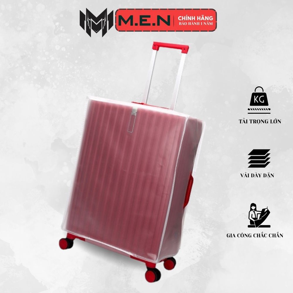 Áo Trùm vali trắng EVA 20-30 inch không viền toàn thân M.E.N {SALE SỐC}
