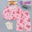 Bộ tole lanh bé gái dài tay quần dài babydoll ren cổ 10-42kg - Đồ bộ tole Flower
