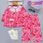 Bộ tole lanh bé gái dài tay quần dài babydoll ren cổ 10-42kg - Đồ bộ tole Flower