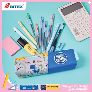 Túi đựng bút/ Bóp viết Smartkids động vật dễ thương, nhẹ nhỏ gọn, màu sắc cho mẫu giáo, học sinh cấp 1