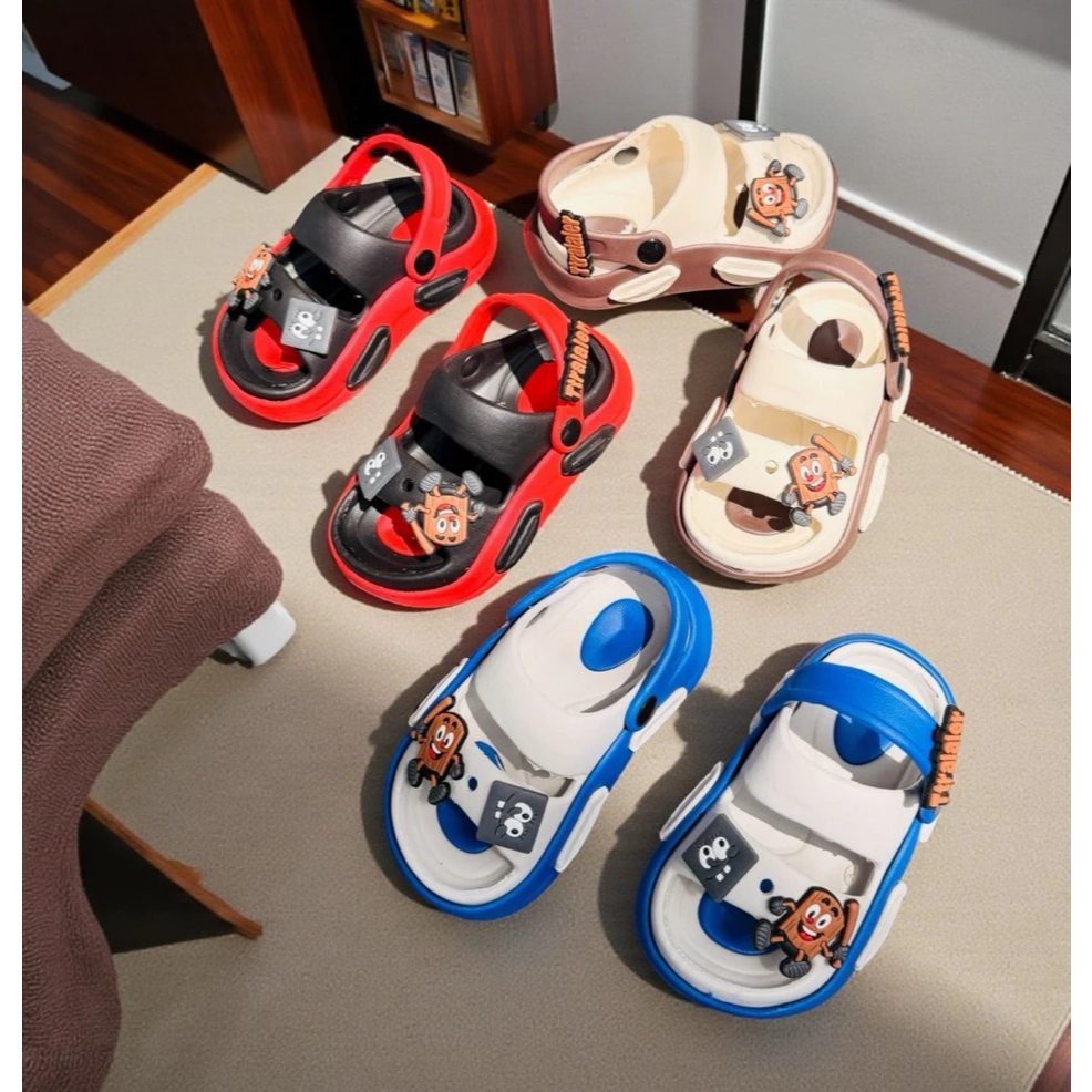 Dép bánh mì 2 quai Sandal Thời Trang Cho Bé Trai hoạt hình TUNG TUNG dễ thương mềm êm chân