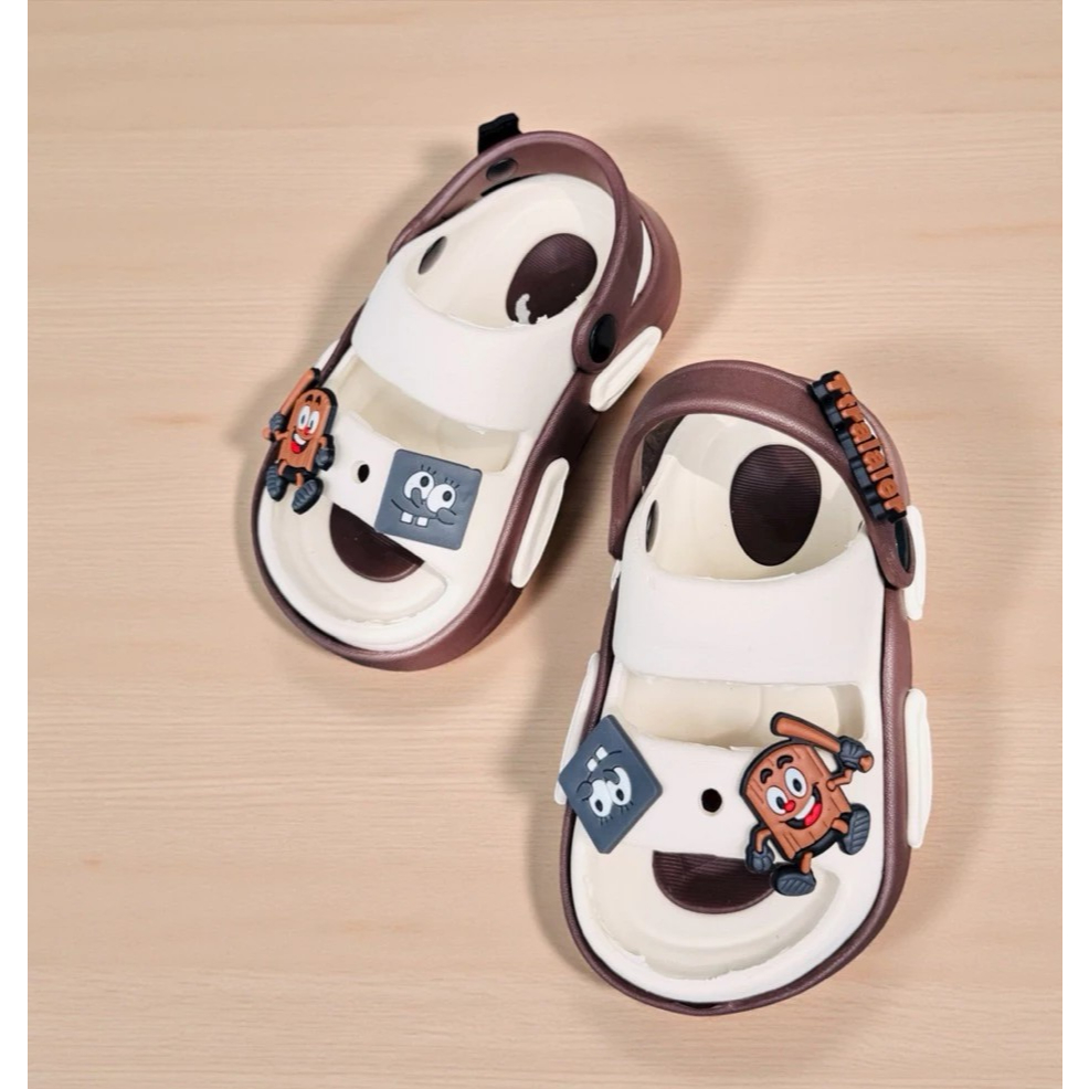 Dép bánh mì 2 quai Sandal Thời Trang Cho Bé Trai hoạt hình TUNG TUNG dễ thương mềm êm chân
