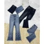 Quần Jeans Nữ, Quần Bò Nữ 9 tấc Lưng Cao Thêu Hoa Đính đá thời trang