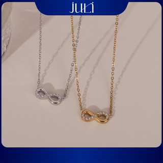 Vòng Cổ Vàng 18K - Đính Đá Moissanite Cao Cấp Dành Cho Nữ | Phong Cách Hàn Quốc | Bảo Hành Mãi Mãi | VC9083 JULI