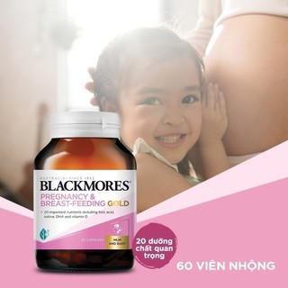 Vitamin tổng hợp cho mẹ bầu và cho con bú Blackmores Pregnancy & Breast-Feeding Gold lọ 60 viên