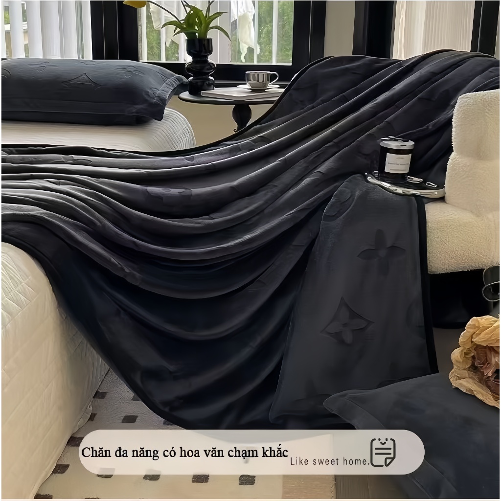 Chăn lông tuyết sữa Blankets Không rụng lông Chống tĩnh điện 2mx2m3 Siêu Mềm Mịn Chăn cao cấp