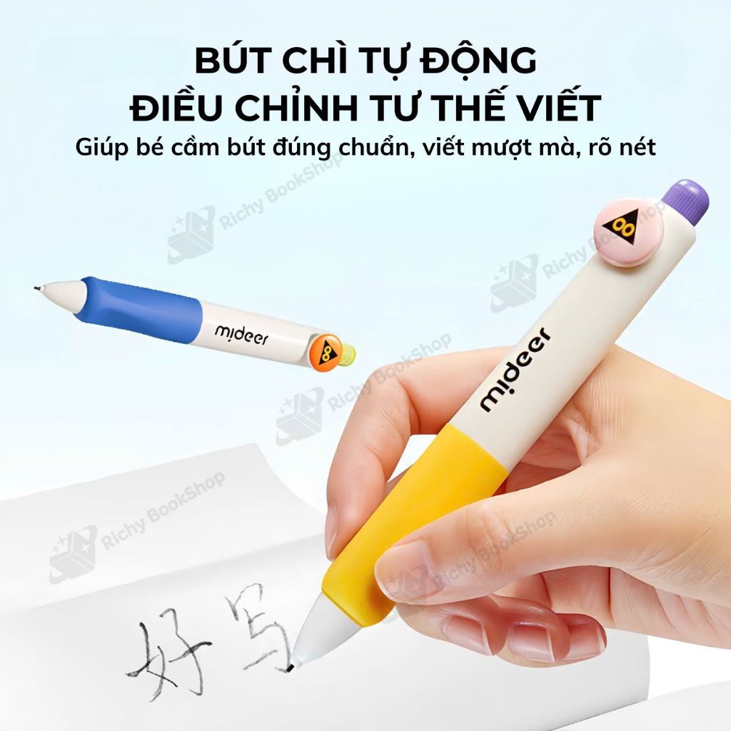 Bút chì kim Mideer bút chì bấm kèm ngòi chì Capsule Automatic Pencil