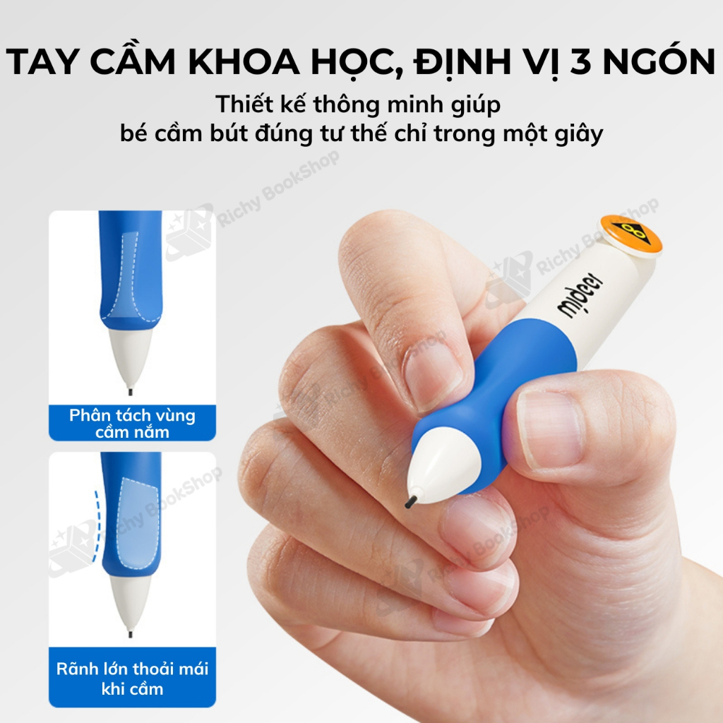 Bút chì kim Mideer bút chì bấm kèm ngòi chì Capsule Automatic Pencil