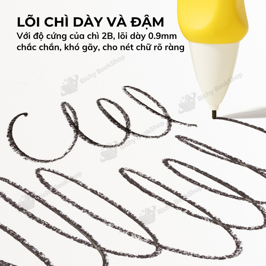 Bút chì kim Mideer bút chì bấm kèm ngòi chì Capsule Automatic Pencil
