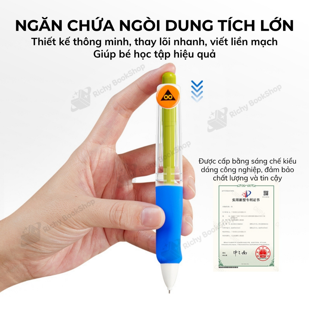 Bút chì kim Mideer bút chì bấm kèm ngòi chì Capsule Automatic Pencil