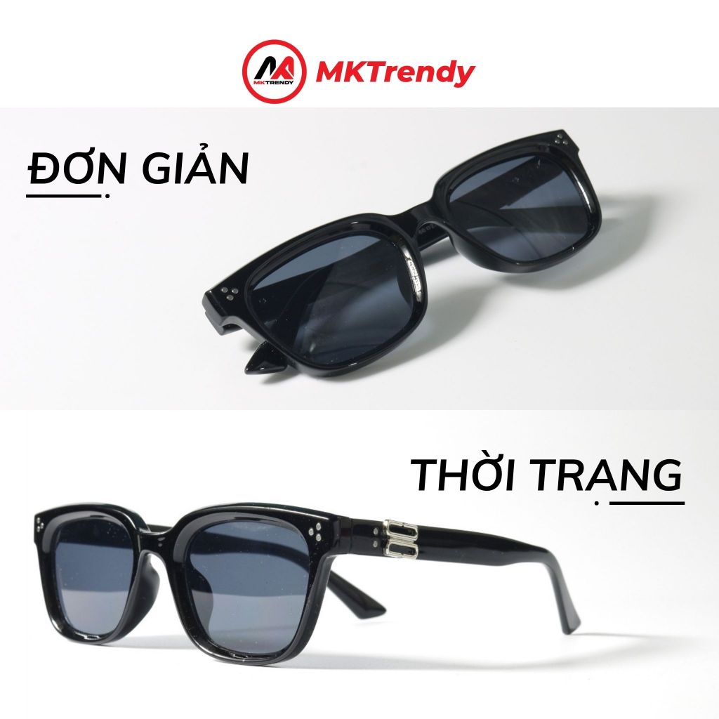 Kính râm mắt mèo MKTRENDY kính mát thời trang nam nữ cao cấp đi đường chống tia UV chống bụi M2329