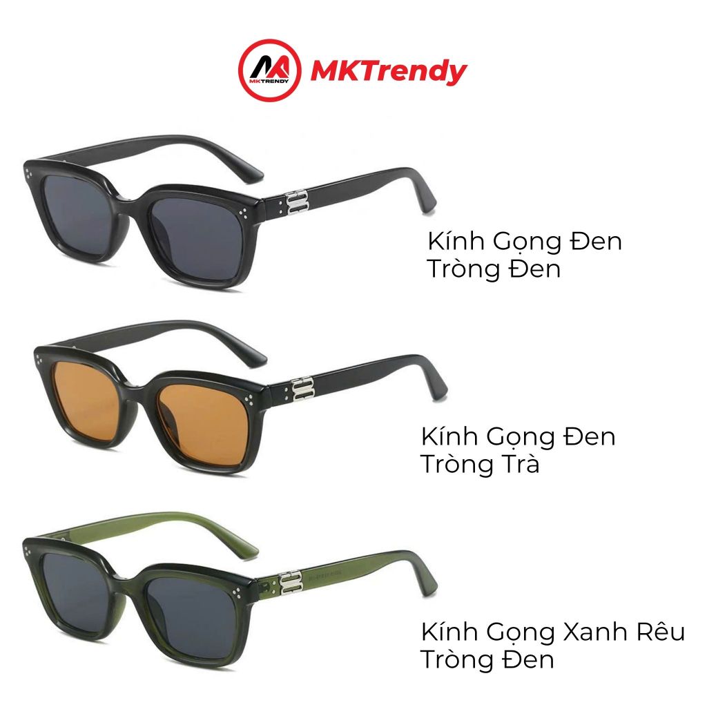 Kính râm mắt mèo MKTRENDY kính mát thời trang nam nữ cao cấp đi đường chống tia UV chống bụi M2329