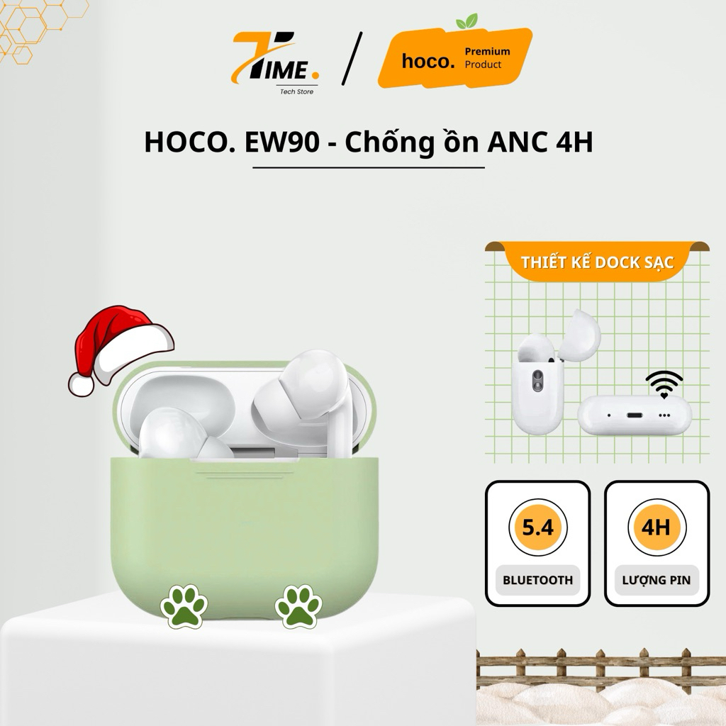 Tai nghe bluetooth không dây HOCO EW90 - V5.4 khử ồn ANC chính hãng ...