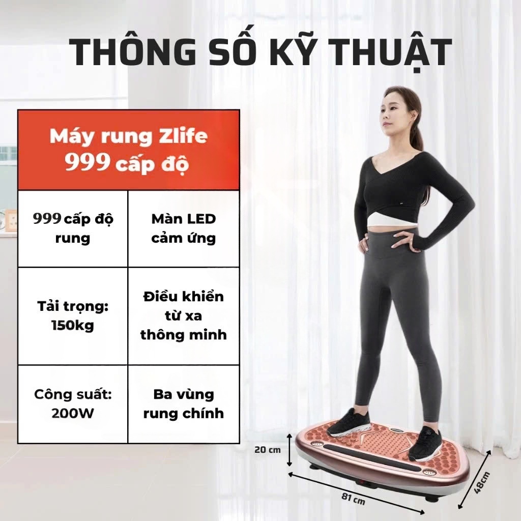 Máy Rung Toàn Thân Giảm Mỡ 999 Cấp độ, Máy Rung Tập Giảm Béo Tại Nhà Hiệu Quả Hơn Máy Chạy Bộ
