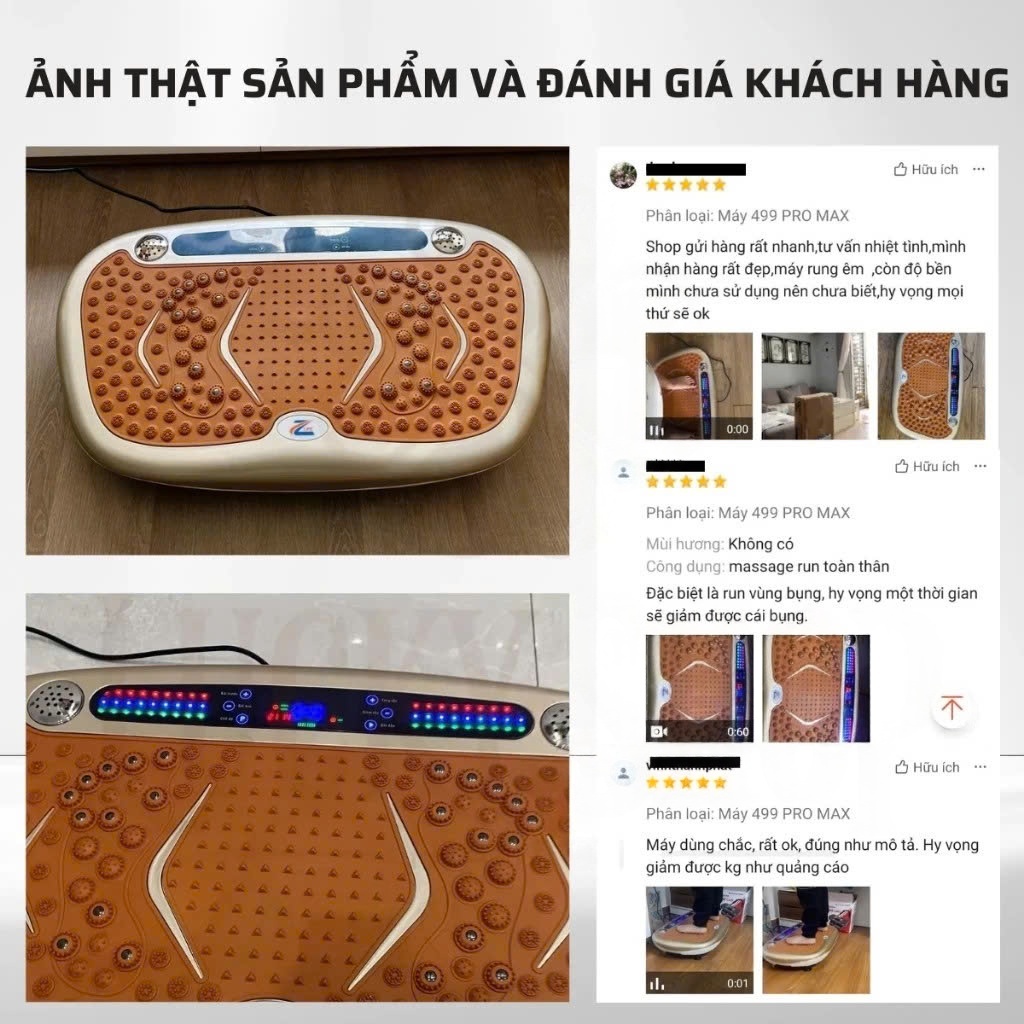 Máy Rung Toàn Thân Giảm Mỡ 999 Cấp độ, Máy Rung Tập Giảm Béo Tại Nhà Hiệu Quả Hơn Máy Chạy Bộ