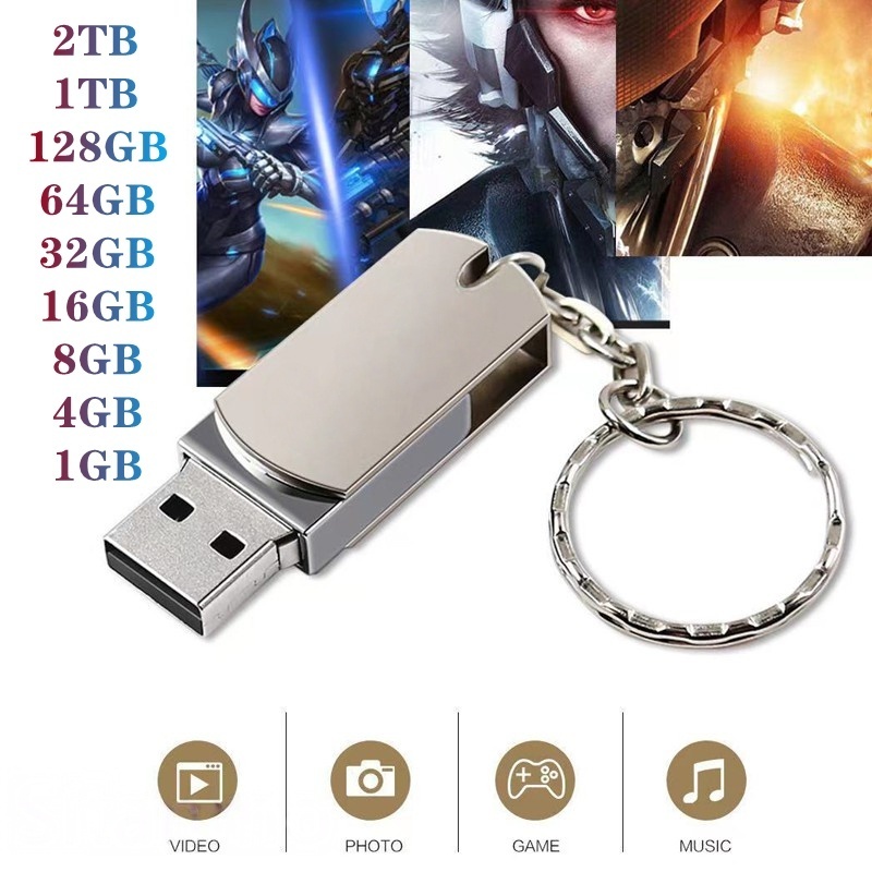 Đĩa Flash  USB 2TB  128GB 64GB  USB  32GB 16GB 8GB 4GB 2GB 1GB Ổ đĩa treo có khóa usb 3.0