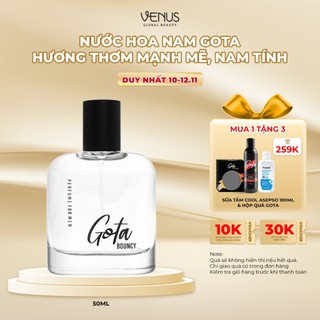 [MUA 1 TẶNG 1] Nước Hoa Nam Gota hương thơm mạnh mẽ, nam tính chính hãng 50ml