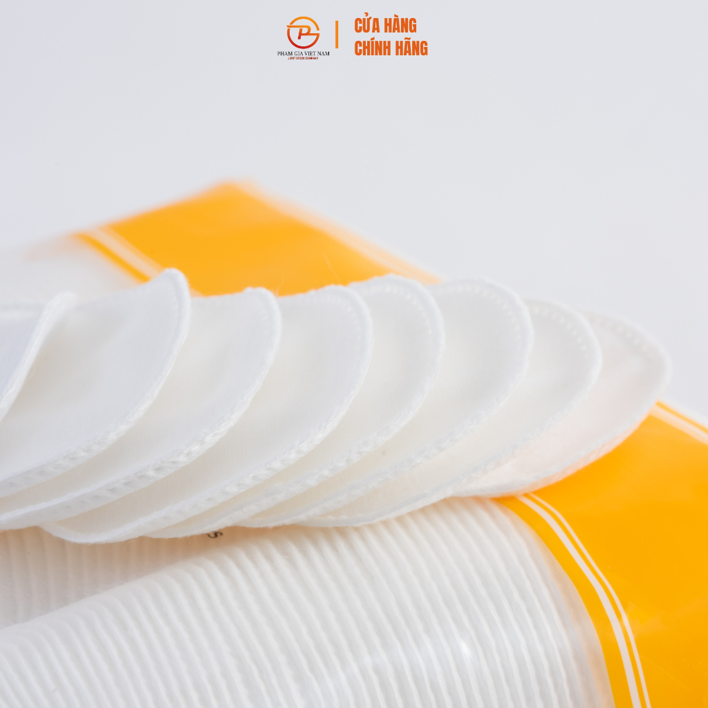 [Combo 3 Gói] Bông Tẩy Trang Minho 180 Miếng - Mềm Mịn, Không Xơ Bông