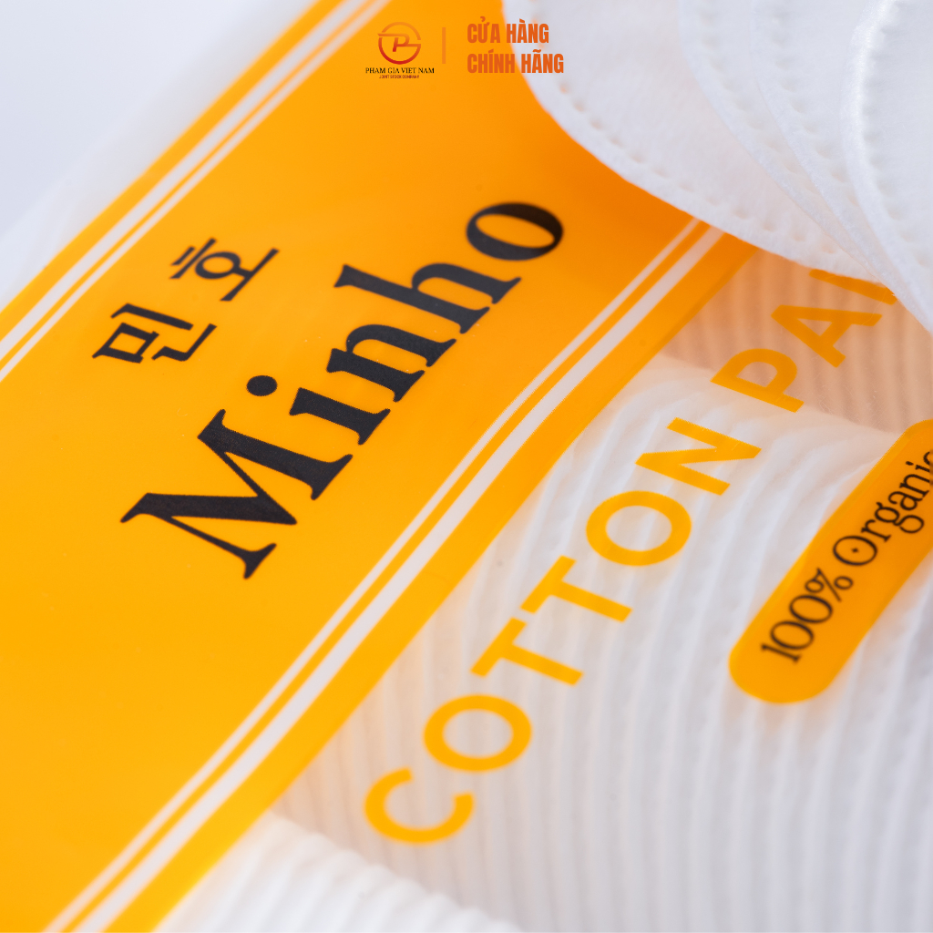 [Combo 3 Gói] Bông Tẩy Trang Minho 180 Miếng - Mềm Mịn, Không Xơ Bông