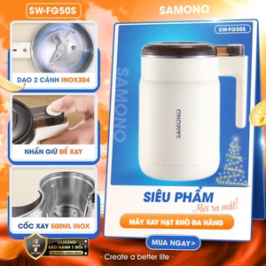 Máy Xay Hạt Khô Đa Năng Samono SW-FG50S Công Suất 200W 2 Lưỡi, Xay Các Loại Hạt, Coffee, Ngũ Cốc