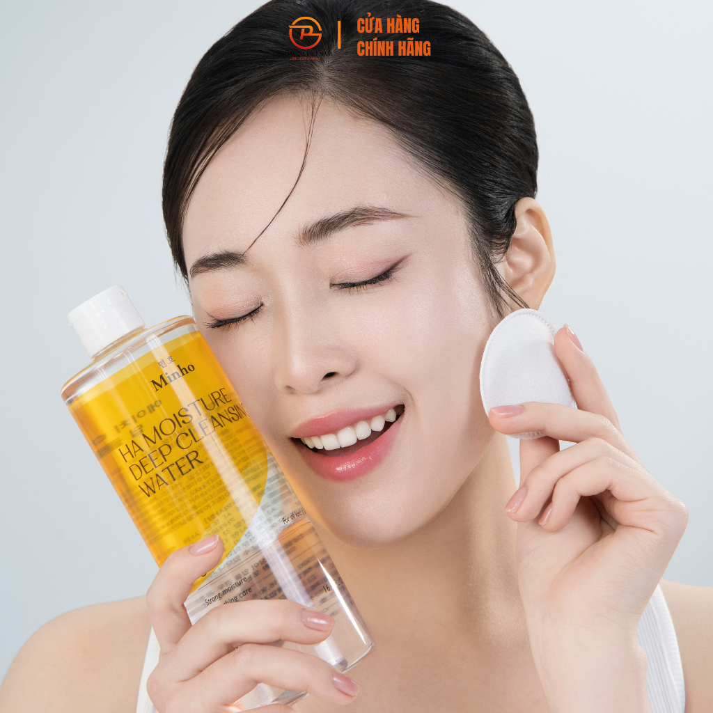 Nước Tẩy Trang Minho HA Moisture Deep Cleansing Water – Làm Sạch Dịu Nhẹ, Cấp Ẩm Ultra HA-G10, Phù Hợp Da Nhạy Cảm