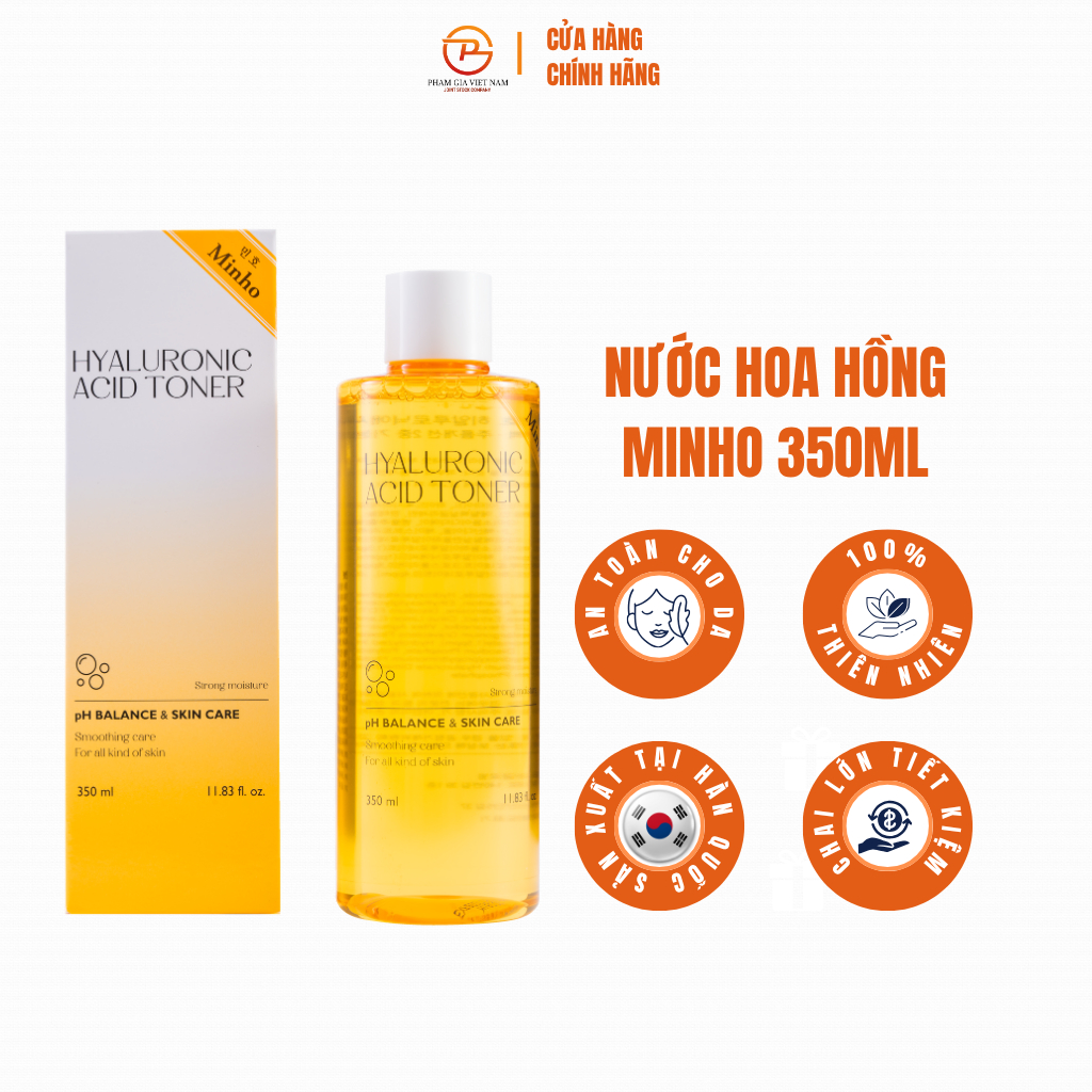 Toner Minho Hàn Quốc 350ml – Cấp Ẩm Sâu, Dịu Da Nhạy Cảm, Thành Phần Thiên Nhiên An Toàn