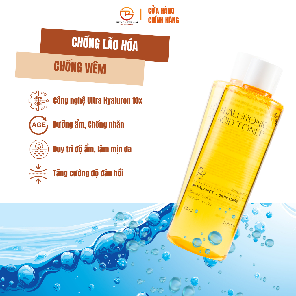 Toner Minho Hàn Quốc 350ml – Cấp Ẩm Sâu, Dịu Da Nhạy Cảm, Thành Phần Thiên Nhiên An Toàn