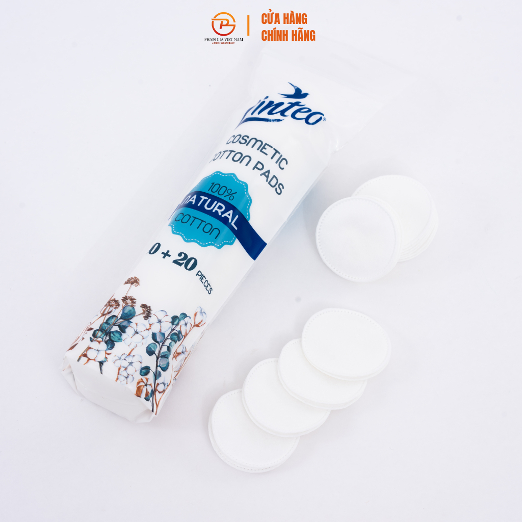 Bông Tẩy Trang Linteo 140 Miếng – Cotton Mềm Mịn, Không Xơ Bông, Làm Sạch Trang Điểm Cho Da Nhạy Cảm