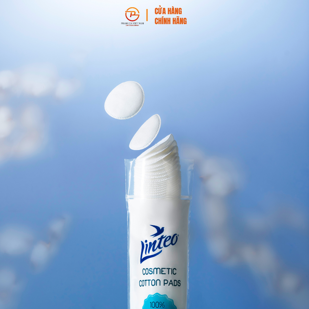 Bông Tẩy Trang Linteo 140 Miếng – Cotton Mềm Mịn, Không Xơ Bông, Làm Sạch Trang Điểm Cho Da Nhạy Cảm