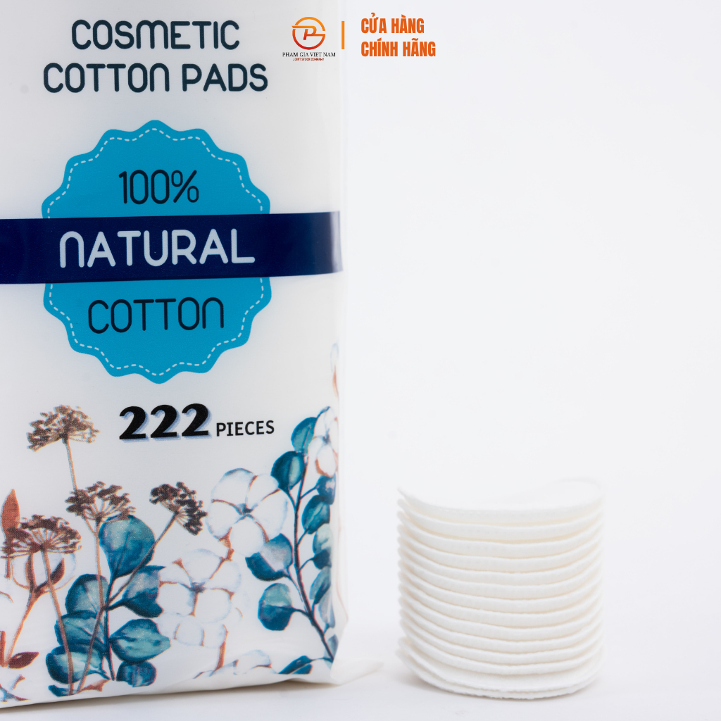 Bông Tẩy Trang Linteo 222 Miếng – Cotton Mềm Mịn, Không Xơ Bông, Làm Sạch Trang Điểm Cho Da Nhạy Cảm