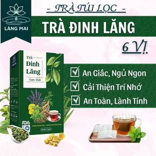 Trà Ngủ Ngon Đinh Lăng Tam Thất - Làng Mai - Mất Ngủ, Giúp Ngủ Ngon, Dễ Ngủ, Đẹp Da. Hộp 30 gói