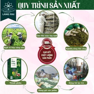 Trà Ngủ Ngon Đinh Lăng Tam Thất - Làng Mai - Mất Ngủ, Giúp Ngủ Ngon, Dễ Ngủ, Đẹp Da. Hộp 30 gói