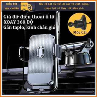 Giá đỡ điện thoại ô tô, gắn taplo, kính chắn gió, chống rung, xoay 360 độ, chắc chắn và bền bỉ