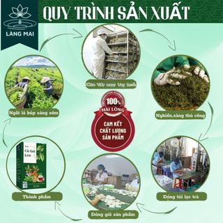 Trà Mát Gan Cà Gai Leo - Làng Mai - 4 vị Mát Gan, Hạ Mỡ Máu, Men Gan Cao, Xơ Gan. Hộp 30 gói