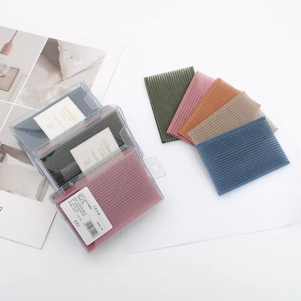 Set 10 miếng màu ngẫu nhiên dán tóc mái, giữ tóc mái trang điểm, giữ cài tóc cố định cho nữ