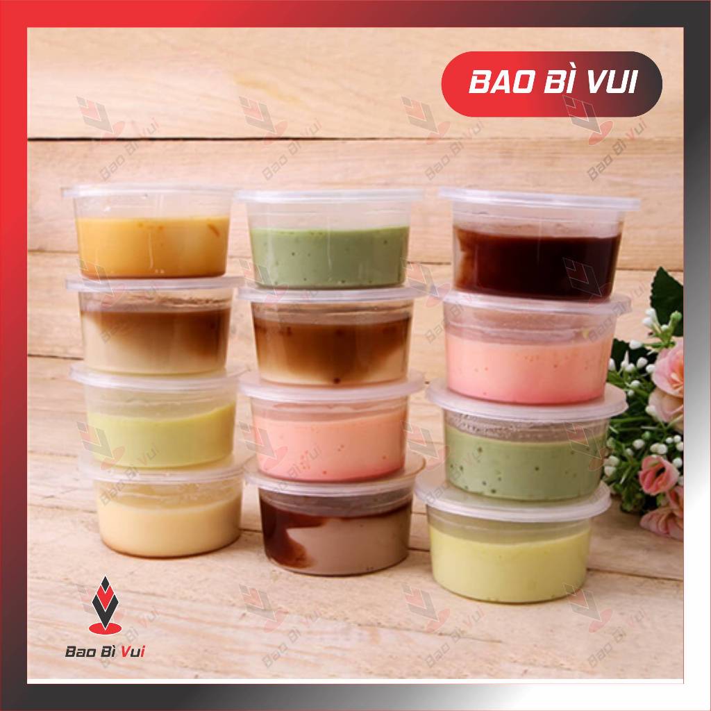 [Combo 100 cái] Hũ làm bánh flan, Hũ caramen - BAO BÌ VUI