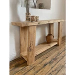 Bàn Console 2 Tầng Gỗ Nguyên Tấm Dày 5cm – Gỗ Tràm/Teak/Xà Cừ Tự Nhiên – Decor Sảnh – Bàn Trang Trí – Dadota — ảnh 1