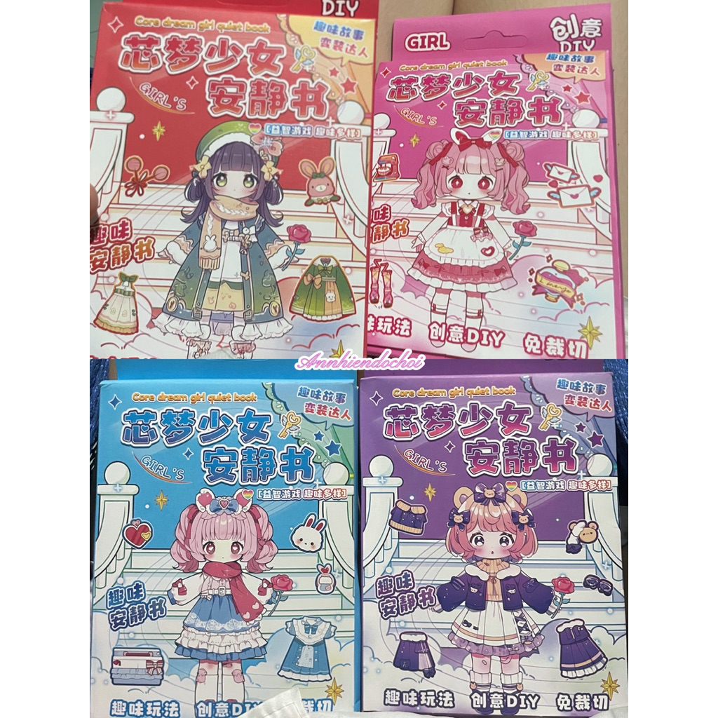 Sách Sticker Cô Gái Thay Trang Phục DI | Shopee Việt Nam
