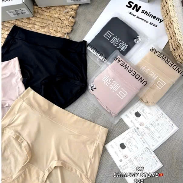 Hộp 6 quần lót su 505, Quần lót cotton lạnh cao cấp