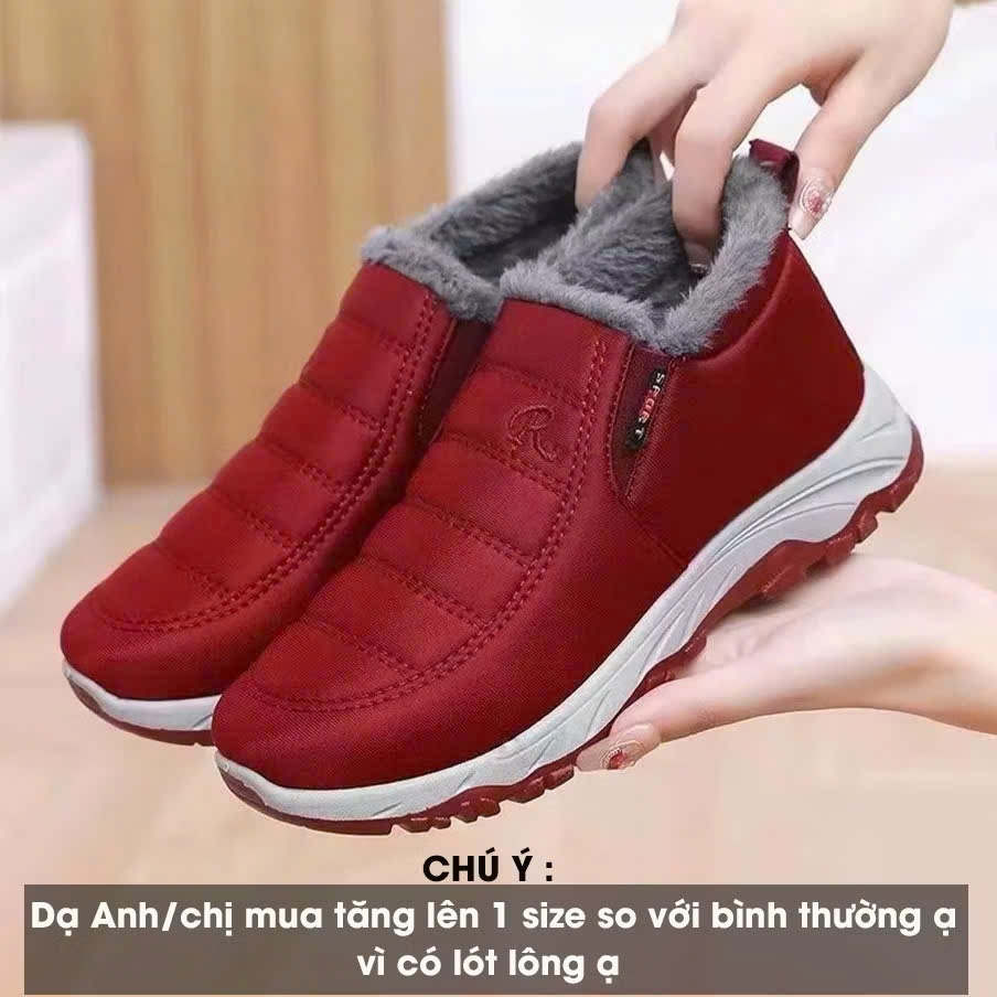 Giày thể thao đi tuyết lót lông cừu nam nữ size 36-41 – mẫu Quảng Châu siêu ấm, cực HOT mùa đông