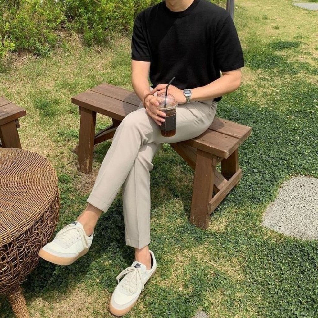 áo thun cotton cổ tròn nam nữ tay ngan menswear