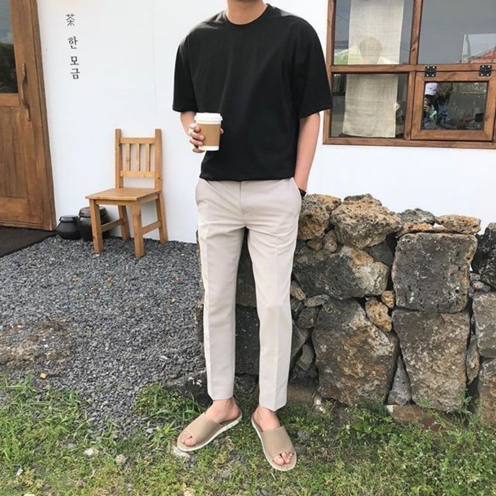 áo thun cotton cổ tròn nam nữ tay ngan menswear
