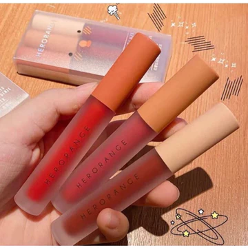 Sét 3 cây son kem lì Hero Orange nội địa Trung