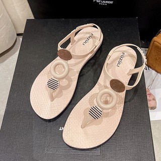 Giày Sandal xỏ ngón nữ chất liệu EVA êm ái xỏ ngón hoạ tiết basic đi biển đi học thoải mái phù hợp thời trang nữ