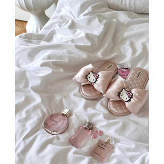 Dép Nơ Satin Hello Kitty Chính Hãng “Gukoo” chính hãng