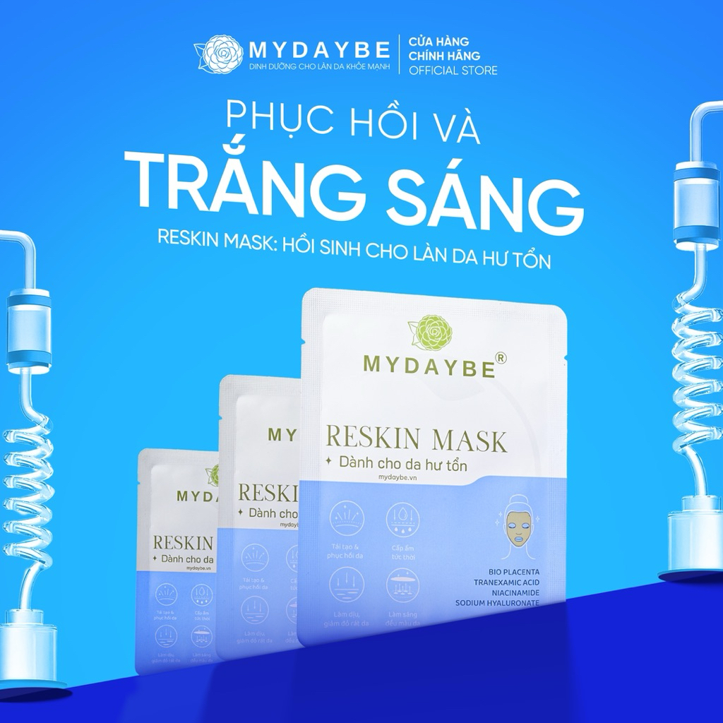 Mặt nạ RESKIN MASK_HA, Niacinamide, BIO Placenta | Shopee Việt Nam